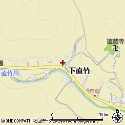 埼玉県飯能市下直竹556-1周辺の地図