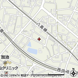 埼玉県飯能市笠縫118周辺の地図