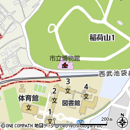 狭山市立博物館周辺の地図