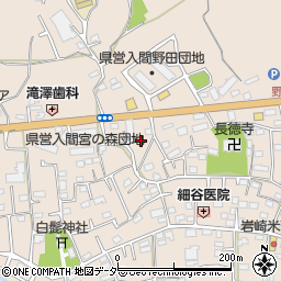 埼玉県入間市野田1452周辺の地図