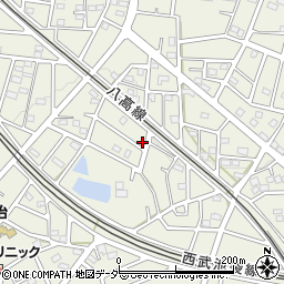 埼玉県飯能市笠縫133-19周辺の地図