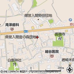埼玉県入間市野田1450周辺の地図