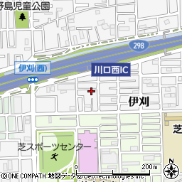 埼玉県川口市伊刈1056-29周辺の地図