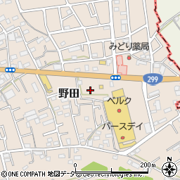埼玉県入間市野田884周辺の地図