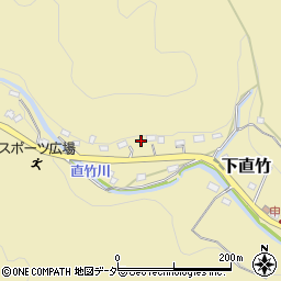 埼玉県飯能市下直竹539-1周辺の地図