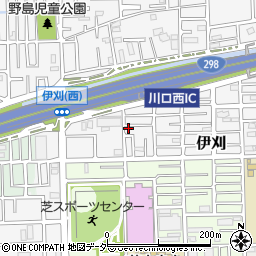 埼玉県川口市伊刈1056-32周辺の地図