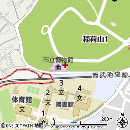 狭山稲荷山公園管理事務所周辺の地図