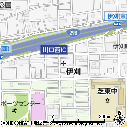 埼玉県川口市伊刈1124-13周辺の地図