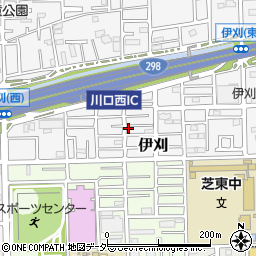 埼玉県川口市伊刈1124-12周辺の地図