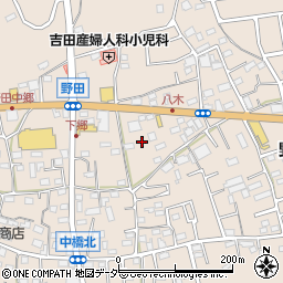 埼玉県入間市野田1240-1周辺の地図