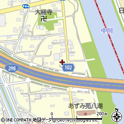 埼玉県八潮市八條3822周辺の地図