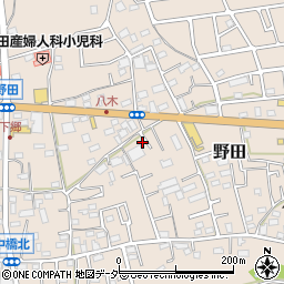 埼玉県入間市野田861周辺の地図