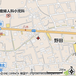 埼玉県入間市野田867周辺の地図