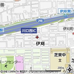 埼玉県川口市伊刈1124-20周辺の地図