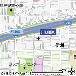 埼玉県川口市伊刈1055周辺の地図
