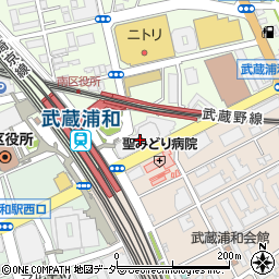 カレーハウスＣｏＣｏ壱番屋ＪＲ武蔵浦和駅東口店周辺の地図