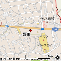 埼玉県入間市野田883周辺の地図