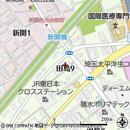 埼玉県さいたま市桜区田島9丁目17-7周辺の地図