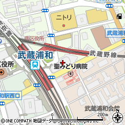 ダイソーライブタワー武蔵浦和店周辺の地図