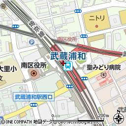 銀座あけぼの・武蔵浦和ビーンス店周辺の地図