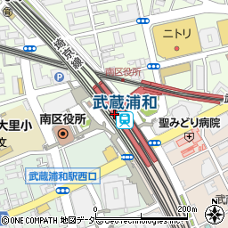 成城石井ビーンズ武蔵浦和店周辺の地図