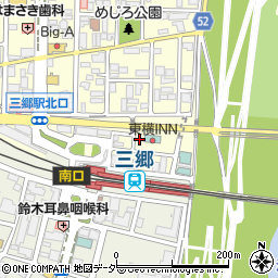 ＯｎｅＰａｒｋ三郷駅前駐車場周辺の地図