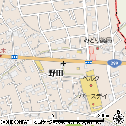 埼玉県入間市野田882周辺の地図