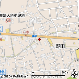 埼玉県入間市野田868周辺の地図