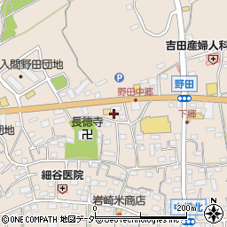 埼玉県入間市野田1387周辺の地図