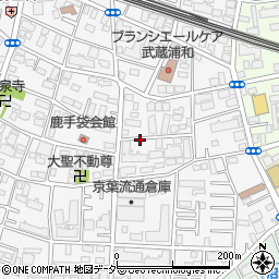 鹿手袋5丁目3-33小堀邸◎akippa駐車場周辺の地図