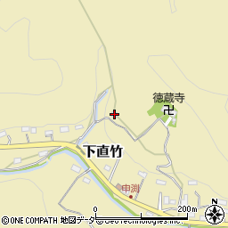 埼玉県飯能市下直竹744-2周辺の地図