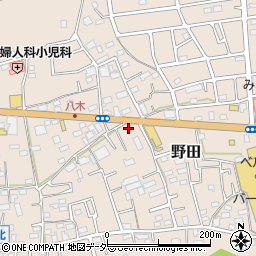 埼玉県入間市野田869周辺の地図