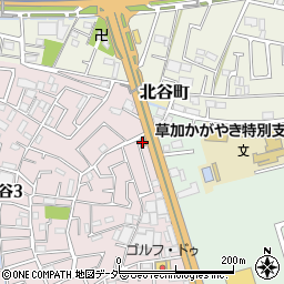 いきなり！ステーキ草加新田店周辺の地図