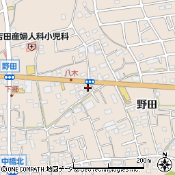 埼玉県入間市野田1221周辺の地図