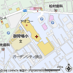ダイソーヤオコー狭山北入曽店周辺の地図