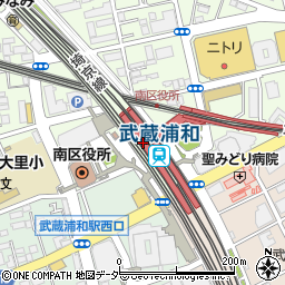 丸亀製麺 ビーンズキッチン武蔵浦和店周辺の地図