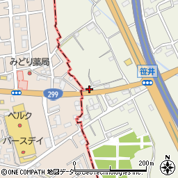 埼玉県狭山市笹井2830-1周辺の地図