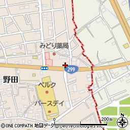 埼玉県入間市野田3078-10周辺の地図