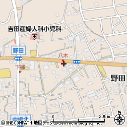 埼玉県入間市野田1232周辺の地図
