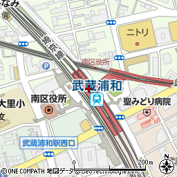 マルエツ武蔵浦和店周辺の地図