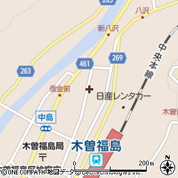 八十二銀行イオン木曽福島店 ＡＴＭ周辺の地図