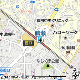 ファミリーマート鶴瀬駅店周辺の地図