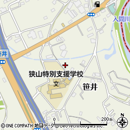 埼玉県狭山市笹井3077周辺の地図