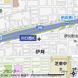 埼玉県川口市伊刈1122-22周辺の地図