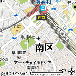 武蔵野銀行南浦和支店 ＡＴＭ周辺の地図