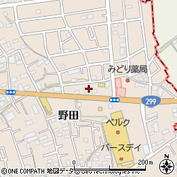 埼玉県入間市野田3077周辺の地図