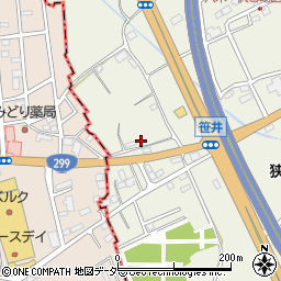 埼玉県狭山市笹井2815周辺の地図