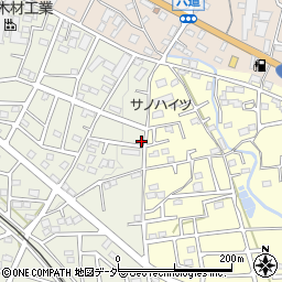 埼玉県飯能市笠縫350-6周辺の地図