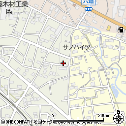 埼玉県飯能市笠縫350-8周辺の地図