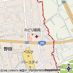 埼玉県入間市野田3078-6周辺の地図